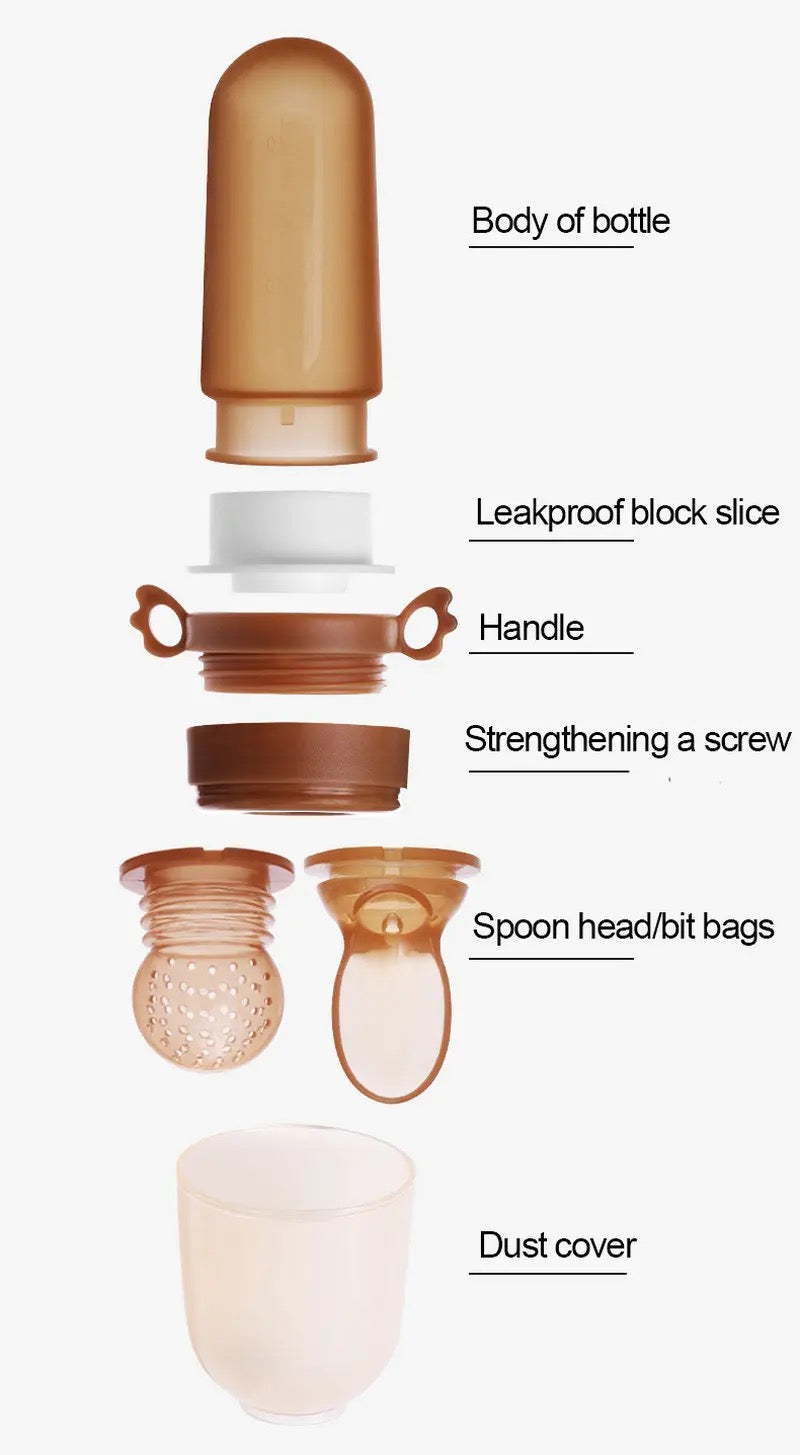 Feeding spoon and pacifier